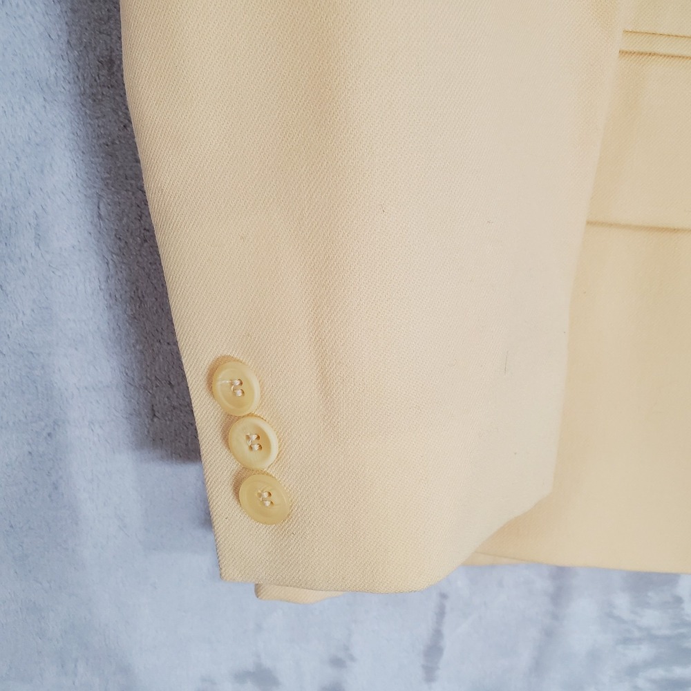 Pendleton Skirt & Blazer Set Women's Size 16 Petite 100% Virgin Wool Yellow EUC - Picture 3 of 15